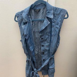 Banana Republic Sleeveless Denim Shirt